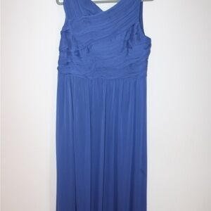 Elegant Blue Sleeveless Dress
